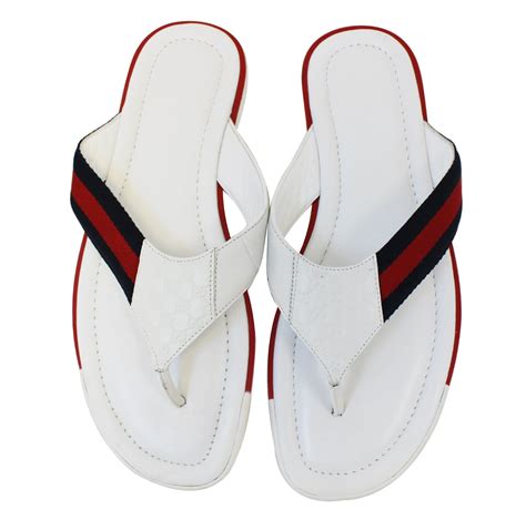 white gucci flipflop|gucci flip flops for cheap.